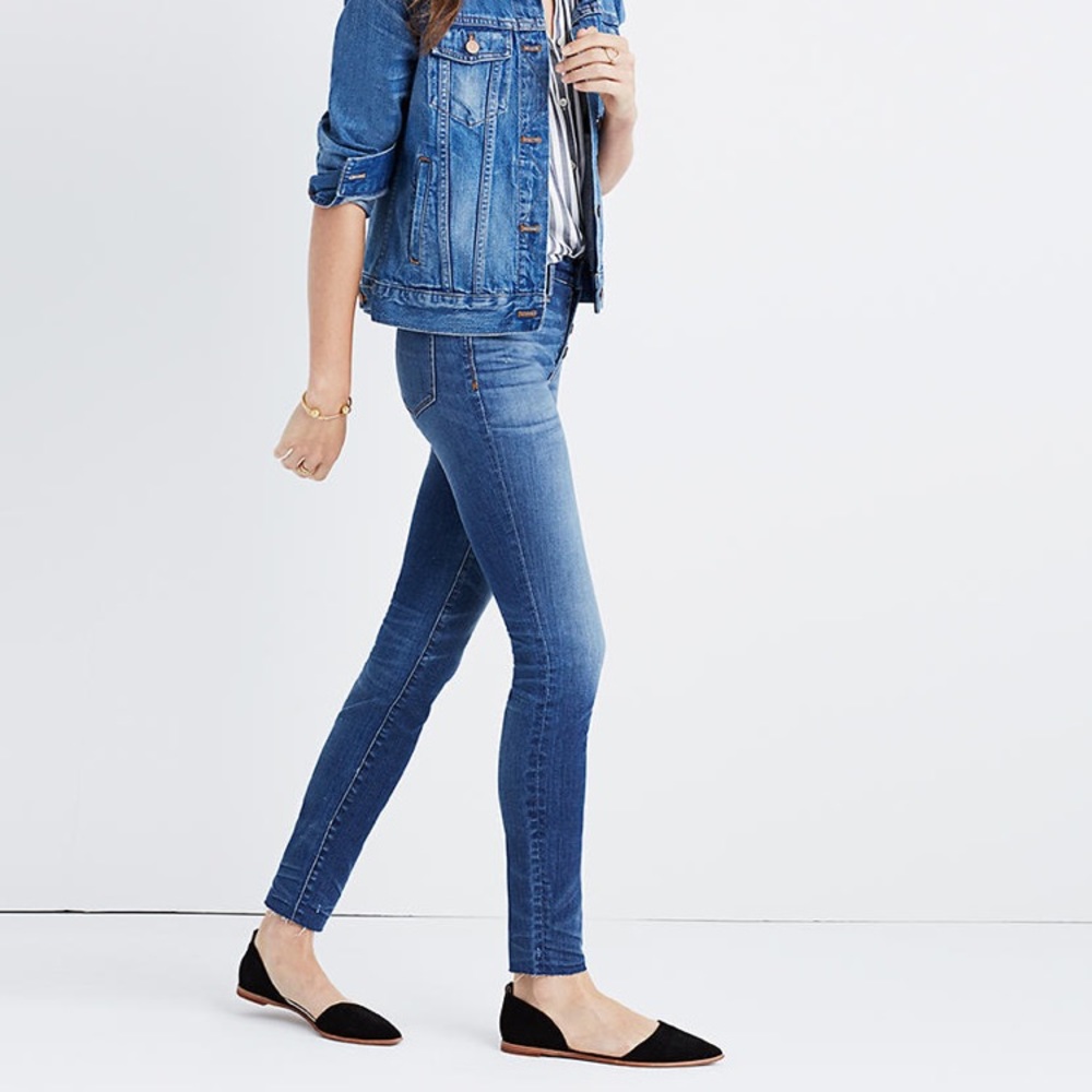 Madewell 9” High Riser Skinny Button Fly - Picture 2 of 7